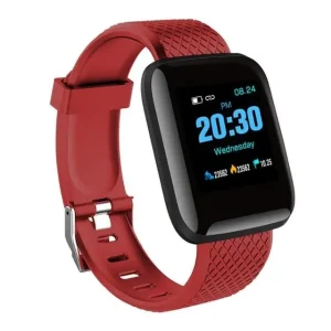 Red Smart Watch for Men and Women